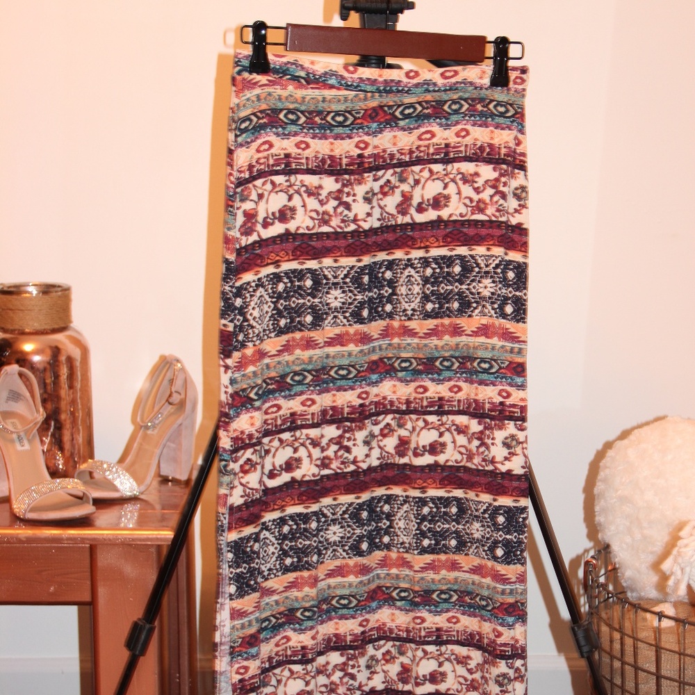 Multi Design Maxi Skirt